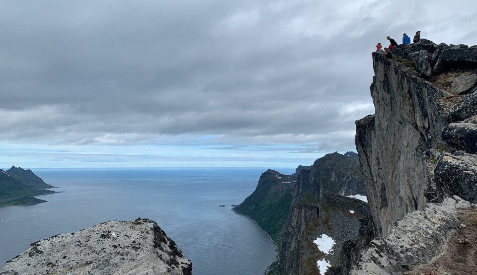 Mountain hiking in Senja, northern Norway. Photo: Atle Staalesen