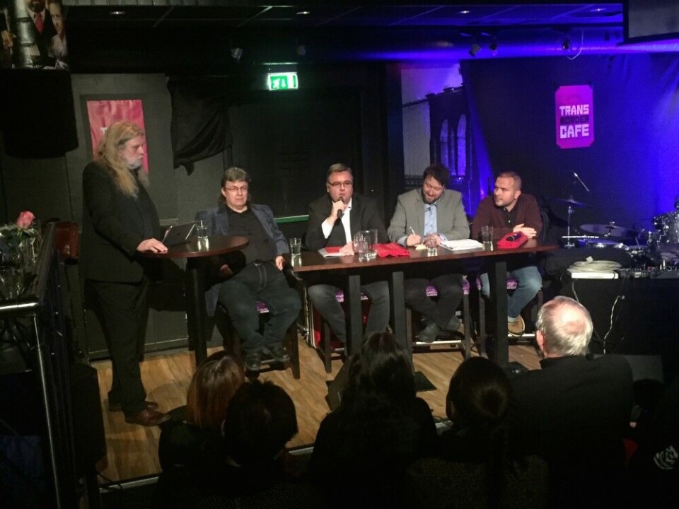 Transborder Cafe on 'War on Information'. Photo: Atle Staalesen