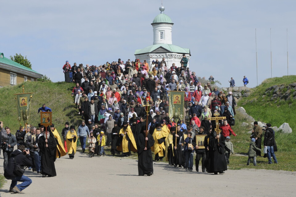 Thousands of pilgrims are every summer going to Solovki. Photo: Thomas Nilsen