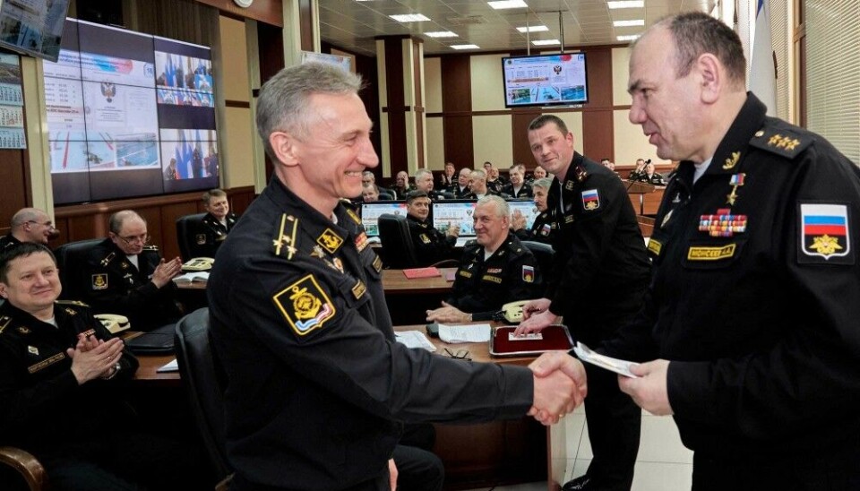 Yuri Kozlyuk in 2022 got an award from Aleksandr Moiseev, the man that today is Head Commander of the Russian Navy. Photo: Northern Fleet