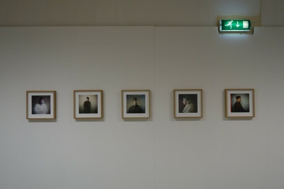 The festival exhibition and works by Ivan Galuzin. Photo: Atle Staalesen