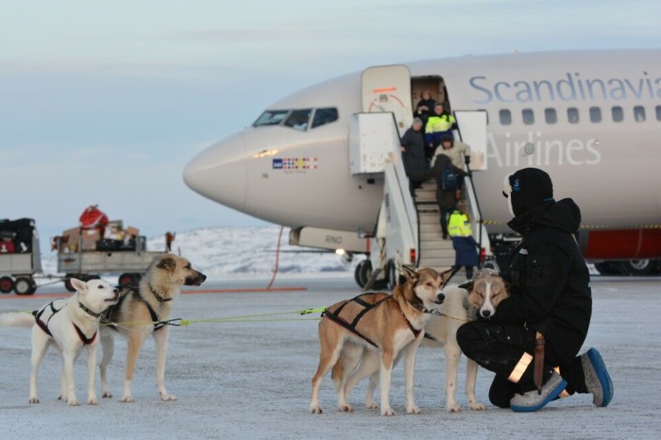 Kirkenes airport is one of Norway’s gateways for Arctic winter tourism. Photo: Thomas Nilsen
