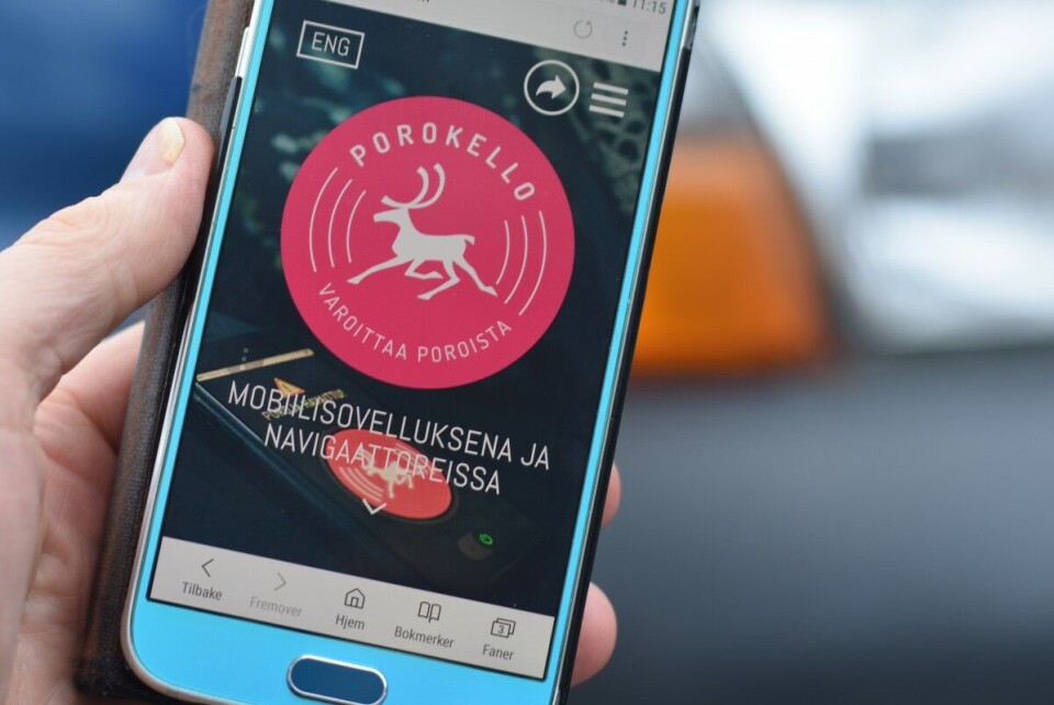 Приложение Porokello («Олений колокольчик») можно поставить на любой смартфон.Фото: Томас Нильсен