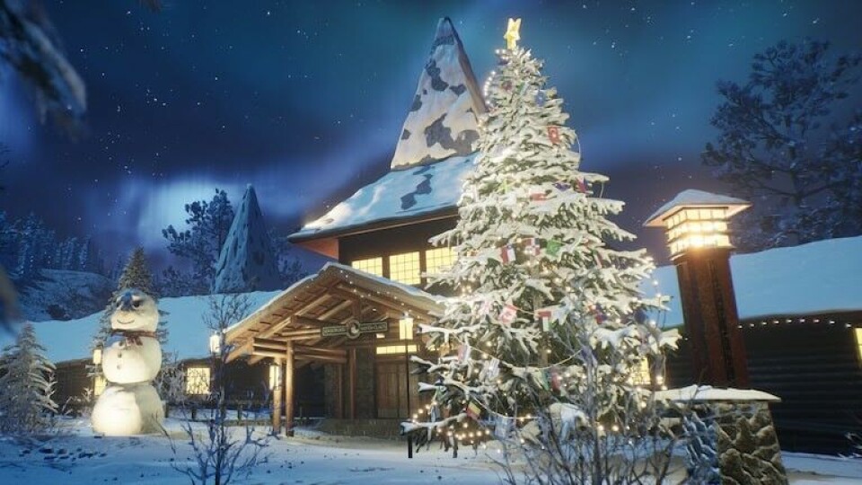 VR video of Santa Claus home outside Rovaniemi.