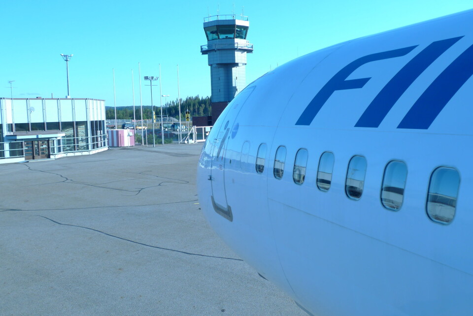 Finnair at Ivalo airport. Photo: Thomas Nilsen