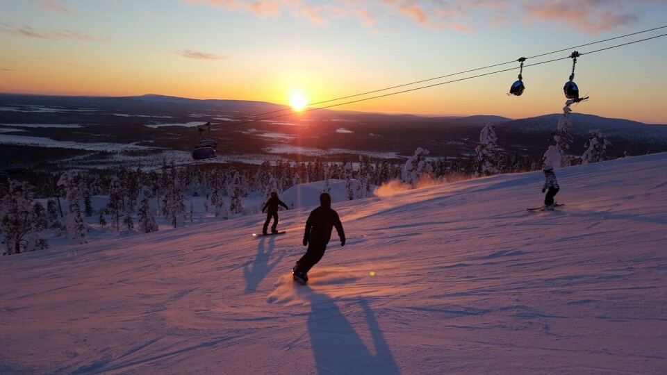 Levi ski resort before the coronavirus outbreak. Photo: Thomas Nilsen