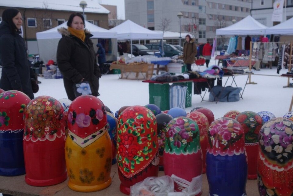 The Russian festival market. Photo: Atle Staalesen