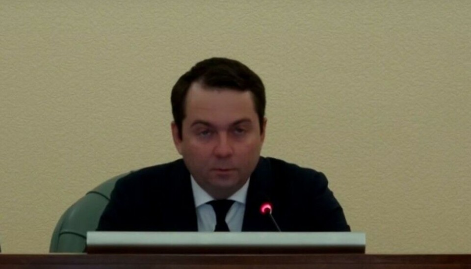 Андрей Чибис на совещании. Фото из трансляции вКонтакте