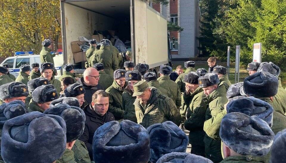 Reservists in Russia. Photo: Chibis on Telegram