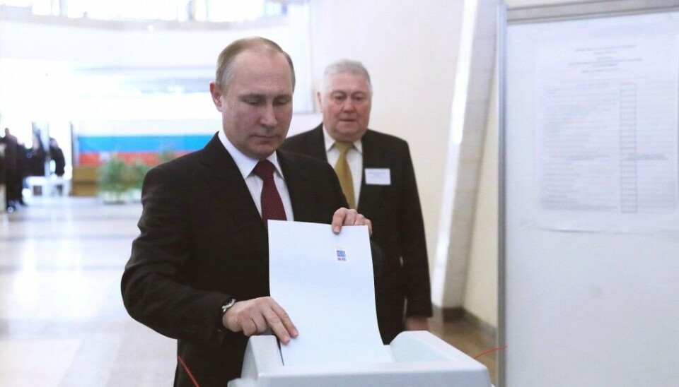 Владимир Путин на президентских выборах 2018 года. Фото: официальный сайт Кремля