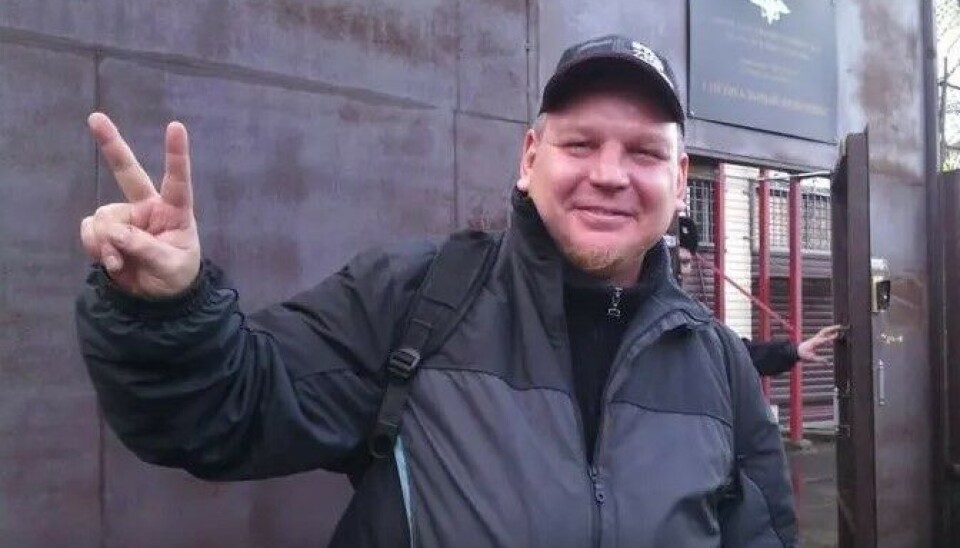 Вадим Штепа на выходе из спецприемника МВД в 2015 году. Фото: Валерий Поташов