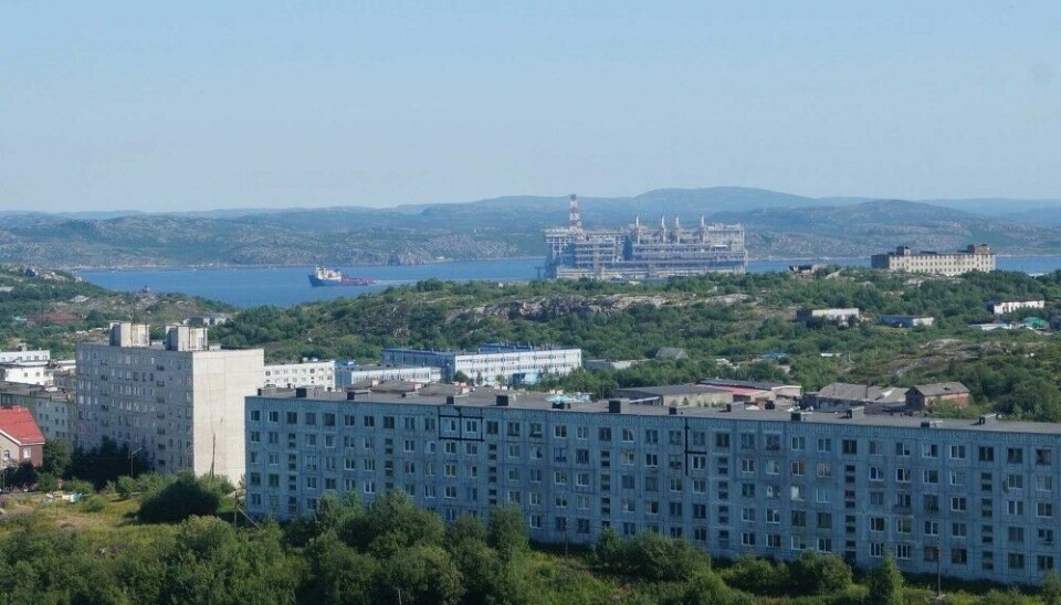 Буксировка второй линии 'Арктик СПГ 2' в июле 2024 года в Мурманске. Фото: ВК Белокаменка51