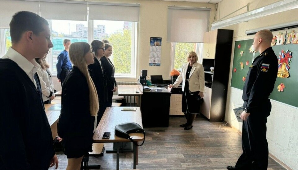 Военные в мурманской школе. Фото: Константин Чебыкин во «Вконтакте»