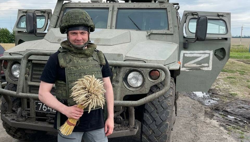 Андрей Чибис на оккупированной территории. Фото: Чибис в Телеграм