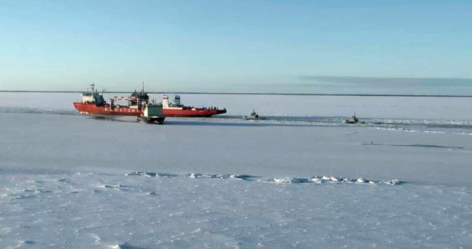 “Sevmorput” on the Northern Dvina. Photo: Rosmorport