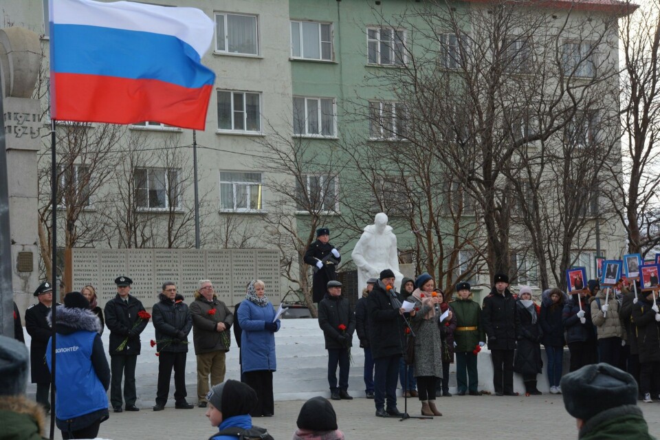 Выступление мэра норвежского Киркенеса Рюне Рафаэльсена. Фото: Атле Столесен
