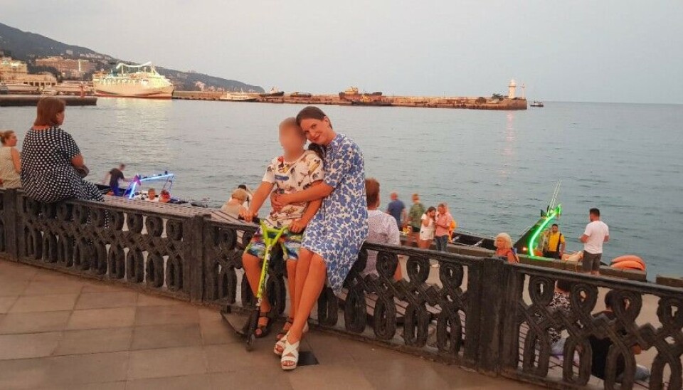 Ольга Шлямина с сыном. Фото: личная страница во «Вконтакте»