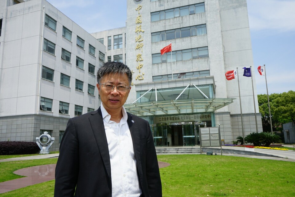 Director Yang Huigen in front of the Polar Research Institute of China in Shanghai. Photo: Thomas Nilsen