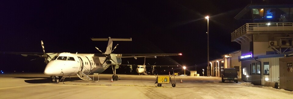 Widerøe planes at Vadsø airport on the Varanger Peninsula. Photo: Thomas Nilsen