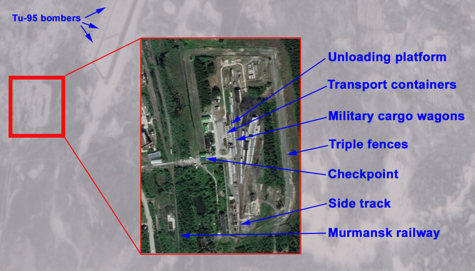 Here are the cruise missiles terror-bombing Ukraine unloaded from military cargo train to Olenya Air Base