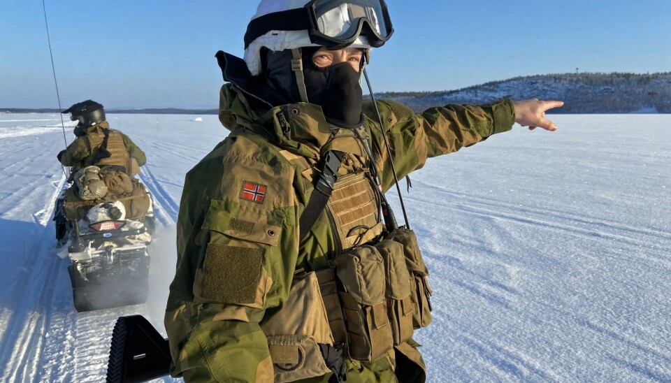 The Pasvik river forms the Norwegian-Russian border which is frozen during winters.