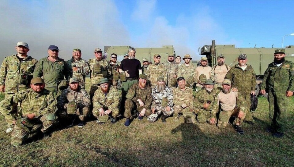 Russian Orthodox military priests near the frontline. Photo: Telegram channel Voenny Otdel Moskovskogo Patriarkhata