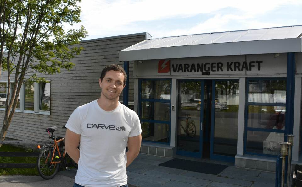 Cristian Bue is project manager for the hydrogen project. Photo: Atle Staalesen