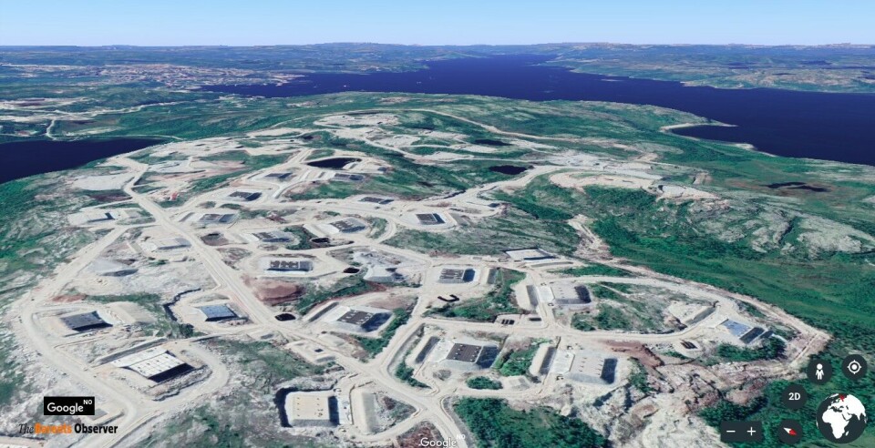 Okolnaya Bay naval weapons storages north of Severomorsk. Photo: Google Earth / Barents Observer