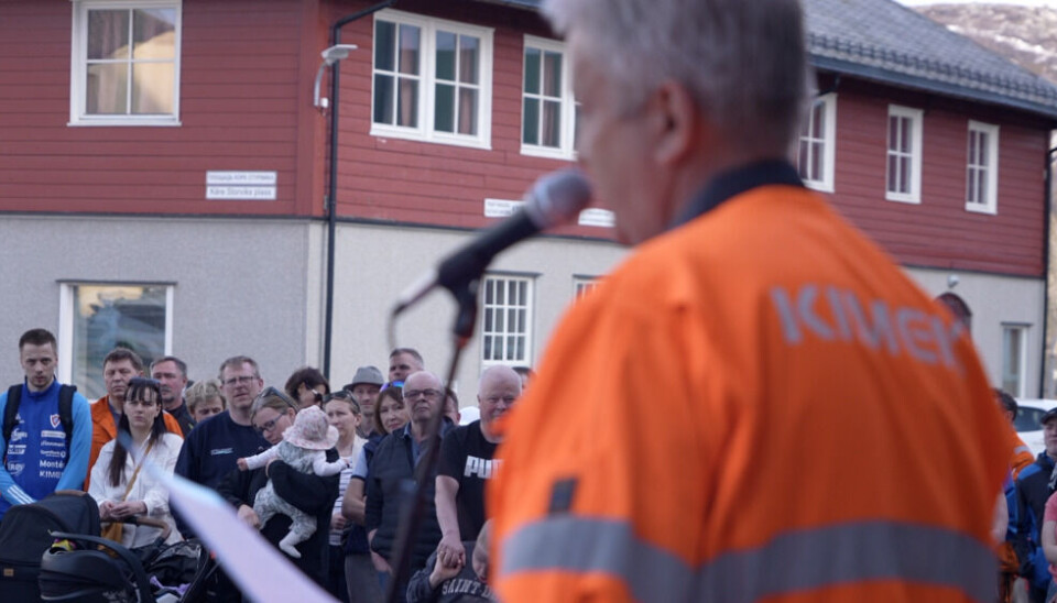  The only shipyard in Kirkenes KIMEK has called its employees for a gathering, May 15, 2023. Photo by: Elizaveta Vereykina 