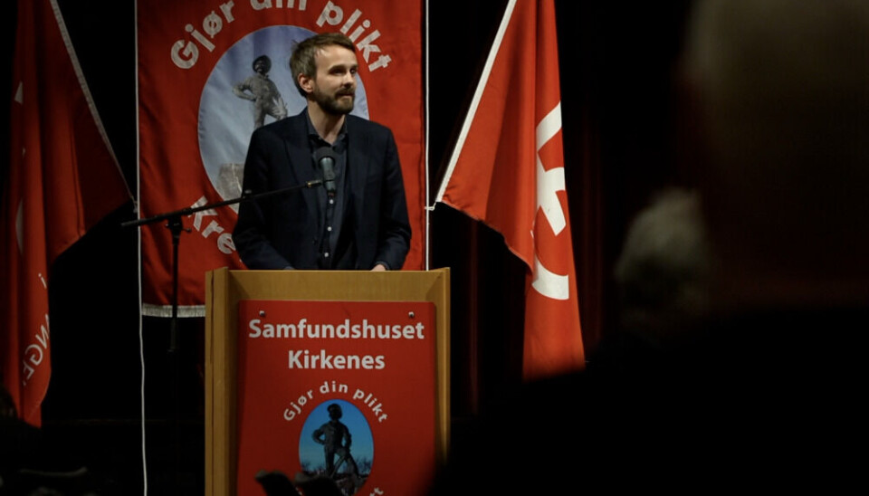 Minister of Trade and Industry, Jan Christian Vestre, visiting Kirkenes in May 2023. Photo by: Elizaveta Vereykina