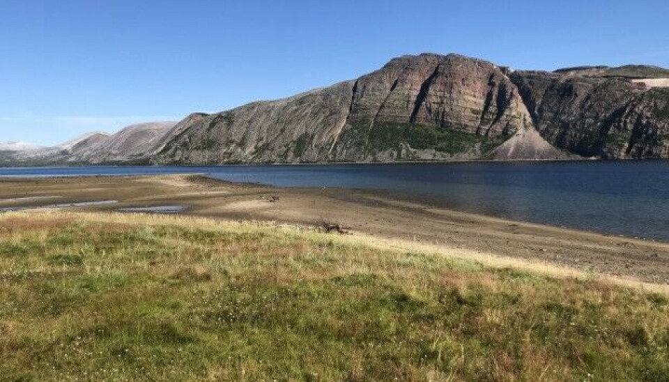 The quarry is located near the peak of a mountain known as Giemaš to the Sámi people. Photo: Hannah Thulé