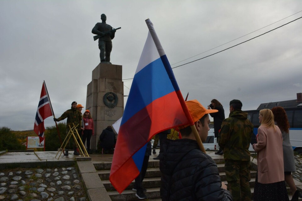 Ceremony at the 2WW memorial in Kirkenes. Photo: Atle Staalesen