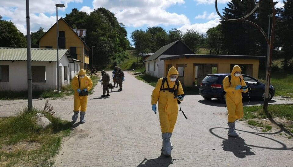 Emergency responders train how to deal with potential accidents involving radiation. Photo: Øyvind Aas-Hansen / Norwegian Radiation and Nuclear Safety Authority