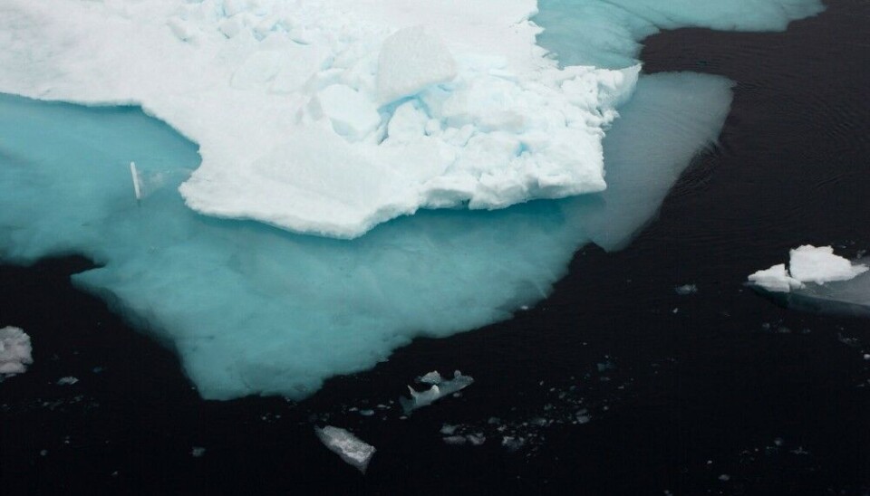 Sea ice near Svalbard. Photo: Jørn Berger-Nyvoll / UiT The Arctic University of Norway