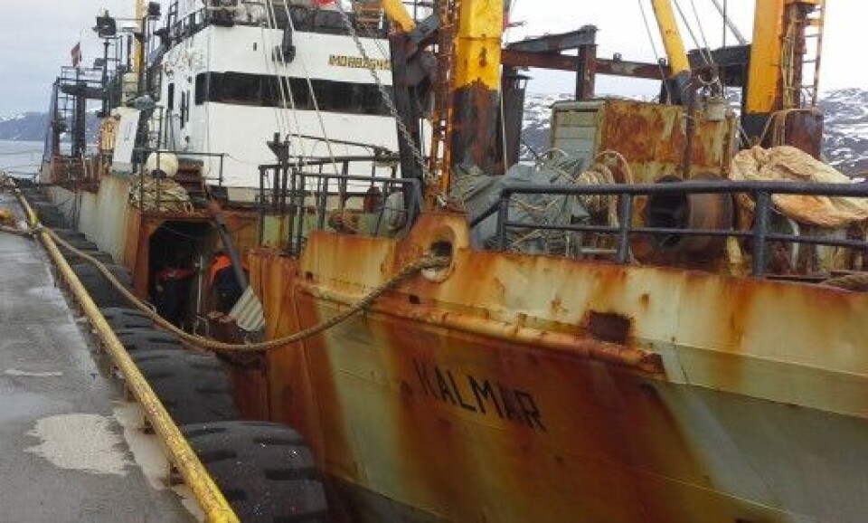 INFERNAL BOAT: Several seamen described this crab fishing boat, “Kalmar”, as hell. Photo: private