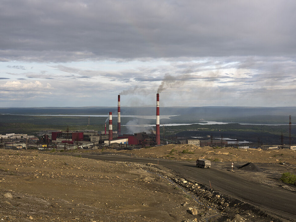 Foundry of Nikel, Russia. In the distance, the Pasvik River that forms the border to Norway. Photo: Céline Clanet