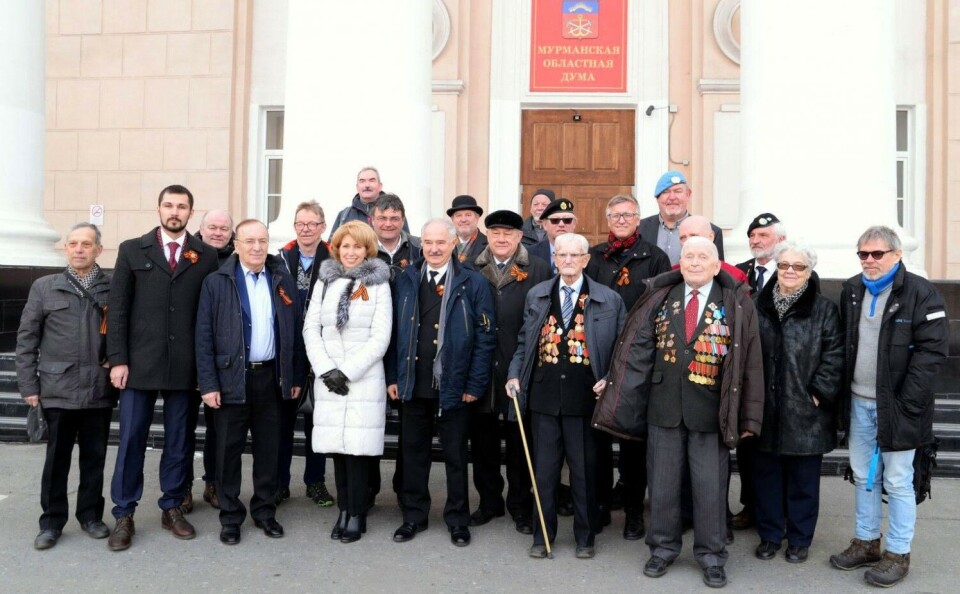Members of the Russian-Norwegian Expert Group in Murmansk, among them former FSB leader Gennady Gurylev (10th from right). Photo: council.gov.ru