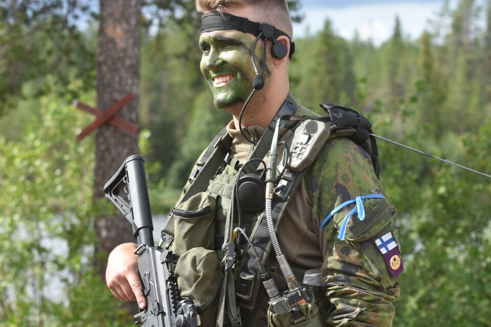 Hard to find, challenging to fight. Finnish Army readiness units from Jaeger Brigade are more than willing to exchange knowledge on tactics, techniques and procedures with allied forces training to defend the homeland in Arctic environment. Photo: Thomas Nilsen