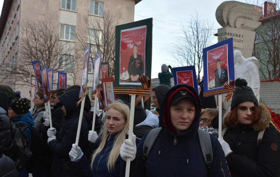 War commemoration in Nikel, Russia. Photo: Atle Staalesen