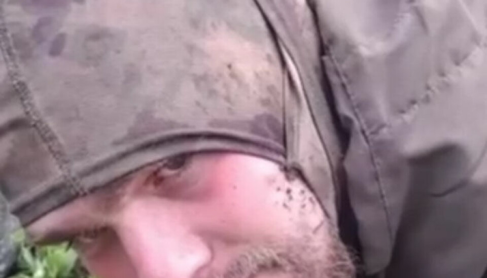 A prisoner of war from Severomorsk, Kola Peninsula. Photo: screenshot of video published on Telegram