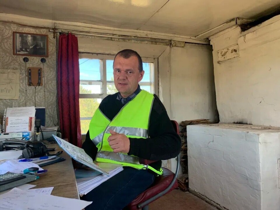Ilya Ikonnov operates the former airport of Letnyaya Zolotitsa. Photo: Tatiana Britskaya