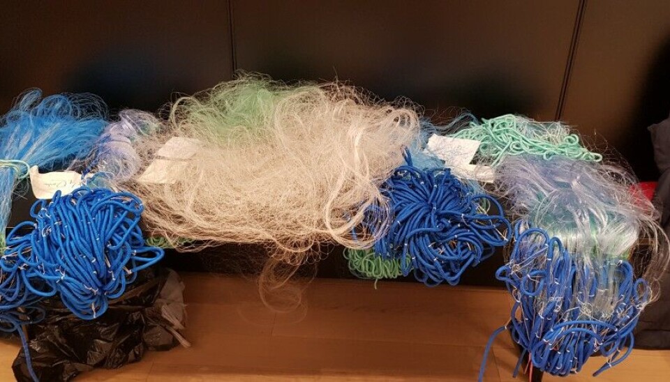 Several types of fishing nets made of bio-based materials produced by Dsolve partners. Photo: Roger B. Larsen