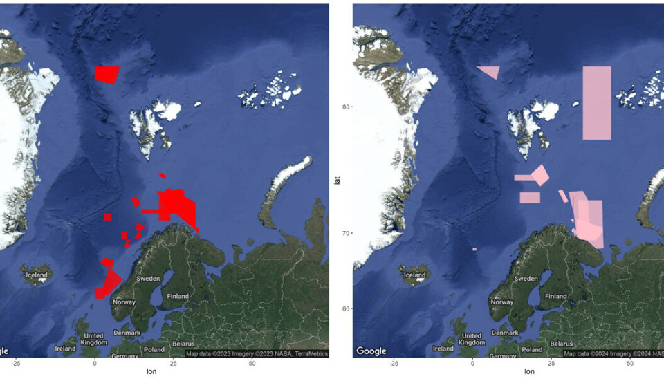 Russian NOTAM areas in the High North before (red) and after (pink) the start of Russia’s full-scale invasion of Ukraine. After February 2022, nearly all of the navy drills take place in the Barents Sea. For Russia, these are waters important to secure in case of an escalating conflict. The Northern Fleet’s ballistic missile submarines are based on the Kola Peninsula and patrols Arctic waters to the north east.