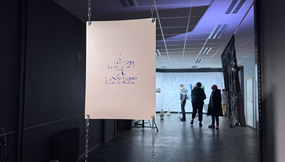 One of the works at the “Bridges” exhibition