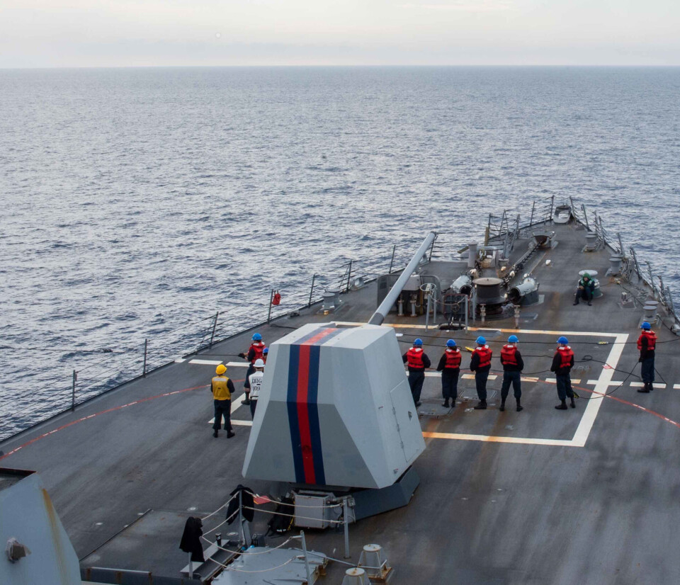 US warships sailed into the Barents Sea