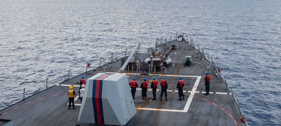 US warships sailed into the Barents Sea