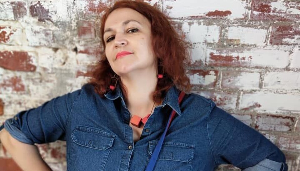 Natalya Sevets-Yermolina left Russia after being fined for 'discrediting' Russian army.