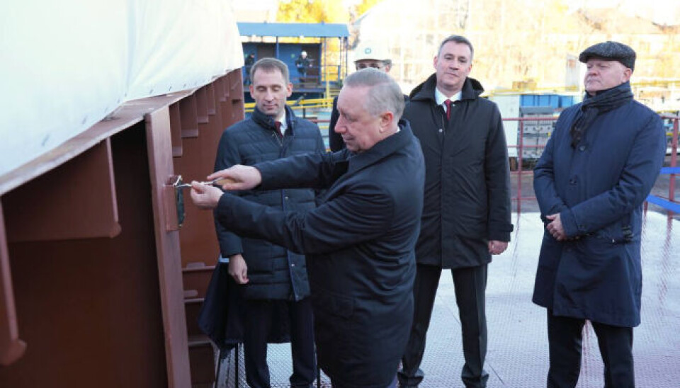 Russian officials at the opening ceremony.