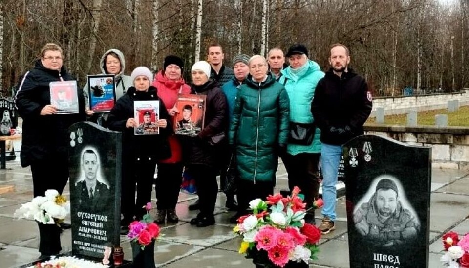 Родственники убитых бойцов ЧВК 'Вагнер' в Архангельске.