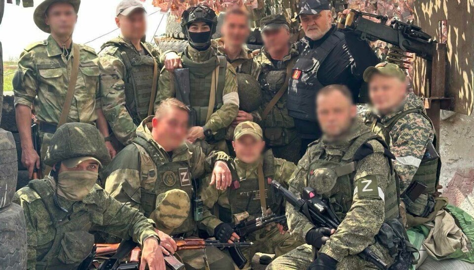 Владимир Уйба на оккупированной территории вместе с солдатами из Республики Коми.